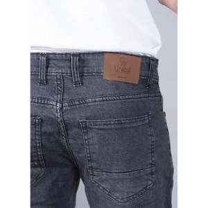 Bernad Men's High Waist Skinny Denim <b>Trousers</b> Vintage Hip Hop Style Boyfriend Jeans Embroidered Washed Colored <b>Light</b> Hole - Product Image 4