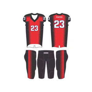 Uniforme de fútbol americano impreso por sublimación personalizado de alta calidad Jersey y pantalones cortos transpirables Verano Nuevo estilo - Product Image 1