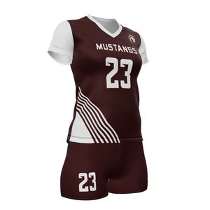 Venta al por mayor barato bajo precio personalizado diseño de alta calidad sublimación mujer equipo deportes voleibol Jersey voleibol uniforme conjunto - Product Image 1