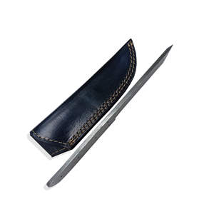 Lame vierge en acier damas fait à la main lame pleine soie couteau de camping fixe lames vierges - Product Image 4