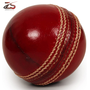 ลูกบอลคริกเก็ตหนังสีแดงสำหรับฝึกซ้อมทำมือโดยลูกแข็งแบบเป็นทางการอาวุโส - Product Image 6