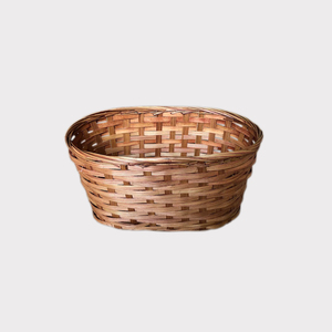Cestas de almacenamiento de bambú reciclado redondas hechas en fábrica de artesanías de Vietnam para regalo de Navidad y bandejas de mimbre para uso en la cocina - Product Image 5