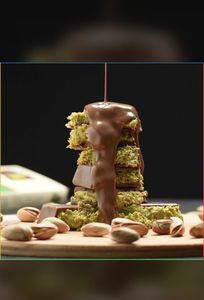 ช็อกโกแลตพร้อมเมล็ดถั่วพิสตาชิโอคูนาฟา140กรัมสินค้าส่งออกที่อร่อยที่สุดทำด้วยลูกอมส่วนผสมจากธรรมชาติ - Product Image 4