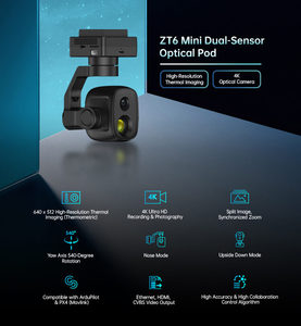 SIYI ZT6 Mini Dual-Optical Pod 640*512 High Resolution Thermal <strong>Imaging</strong> 4K HD Visible Light PTZ Camera for Professional UAV Drone - Product Image 4