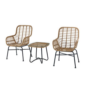 Baril de salle à manger sans bras chaises <span class=keywords><strong>vintage</strong></span> en <span class=keywords><strong>métal</strong></span> et style colonial <span class=keywords><strong>fauteuil</strong></span> en bois baignoire chaise en <span class=keywords><strong>rotin</strong></span> - Product Image 3