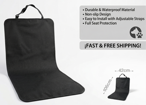 Accessoire pour animaux de compagnie pratique et protecteur, tissu Oxford, 106*42cm, coussin de siège de voiture, housse de siège arrière pour animaux de compagnie - Product Image 1