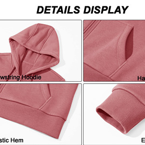 Premium 350 Gsm Hoodies Zip up En Vrac En Gros Coton Tricoté Plus La Taille Femmes Hoodies Avec Broderie Hiver Hoodies pour Femme - Product Image 6