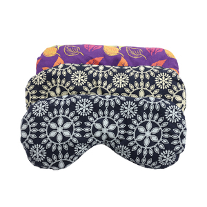 Masque oculaire de méditation et de yoga en coton, anti-lumière, avec pochette en coton, pour la maison, l'hôtel, le sommeil, le soulagement du stress, tricoté - Product Image 6