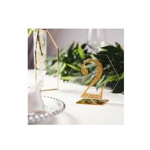 Gold Glitter <b>Table</b> <b>Numbers</b> for Wedding Reception Script Cursive 1-20 <b>Number</b> Sign with Base <b>Holder</b> Rustic Boho Wedding Decoration - Product Image 4