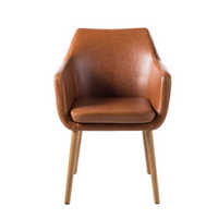 Nouveau style luxueux chaises de bureau chaises de salon italiennes chaise en bois vente en gros tabouret de salle à manger simple en bois de cerisier et rotin