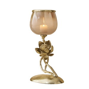 Support de lumière de vent en métal de couleur dorée de haute qualité Occasion de Noël Prix sains - Product Image 4