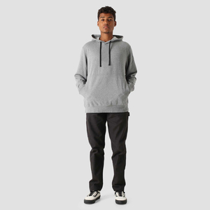 Vente en gros de sweats à capuche en molleton pour hommes, 100% coton, personnalisés avec impression sérigraphique, couleur unie, thermiques pour l'hiver, service OEM - Product Image 2