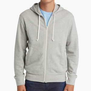 Sweat-shirts et sweats à capuche pour hommes, service OEM, 100% coton, épais, respirant, fermeture éclair épaisse, sweats à capuche personnalisés avec logo imprimé - Product Image 1