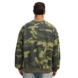 2025 Offre Spéciale ras du cou camouflage sweat pull décontracté à manches longues polaire sweat ample graphique imprimé Streetwear pour l'hiver - Product Image 3