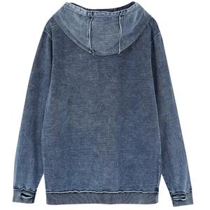 เสื้อฮู้ดฤดูหนาวแบบมีฮู้ดสำหรับชมรมพี่น้อง 100% ผ้าฝ้าย ระบายอากาศได้ดี แห้งเร็ว ไม่หดตัว ปักลายเดนิม 3 มิติ ด้านหน้า - Product Image 2