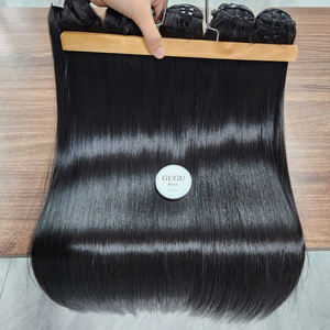 Extensiones de Cabello GUGU HAIR 100% Vietnamitas Virgen Remy, Doble Trama a Máquina, Súper Doble Trama, Liso Extremo, Paquetes para Tejer - Product Image 1