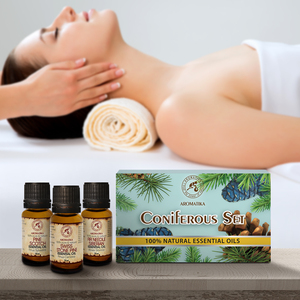 Coniferous <b>Set</b> 100% Pure <b>Essential</b> <b>Oils</b> Pine Scotch Swiss Stone Pine Fir Needle Siberian 10ml Aromatherapy - Product Image 4