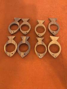 แหวนรองผ้าเช็ดปากไม้เนื้อแข็งแบบใหม่ สำหรับใช้รับประทานอาหารระยะยาว ให้ความแข็งแรงและลักษณะคลาสสิกเป็นธรรมชาติ - Product Image 3