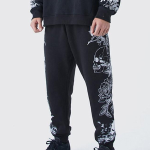 2025 Jogger Chándal Ropa de hombre 100% Algodón Logotipo personalizado Slim Fit Pantalón y pulóver Sudadera con capucha Conjunto para hombres - Product Image 5