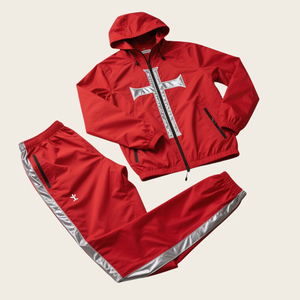 Streetwear Oversized Track Suit Nylon Jogging Set Reflective Custom Sweatsuit Windbreaker <b>Jacket</b> Tracksuit for Men - Product Image 3