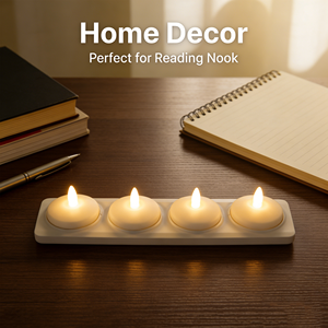 <b>LED</b> <b>Tealight</b> <b>Candle</b> Remote Control Rechargeable Votive <b>Candle</b> Light for Home Restaurants Wedding Christmas Decor Star for Diwali - Product Image 5