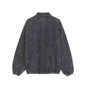 Custom Wash Heavy <b>Canvas</b> <b>Work</b> <b>Jacket</b> With Lined Vintage Worker <b>Jacket</b> Zip Up Acid Wash Men <b>Jacket</b> - Product Image 2