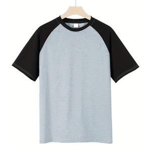 Haute qualité 95% coton 5% Spandex Logo privé personnalisé vêtements d'entraînement vêtements de sport vêtements de fitness T-shirt vierge uni pour hommes - Product Image 1