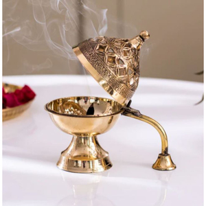 Brûleur d'encens décoratif en laiton et métal dernier modèle attrayant brûleur d'encens en laiton pour la décoration de la maison à Offre Spéciale au prix le plus bas - Product Image 2