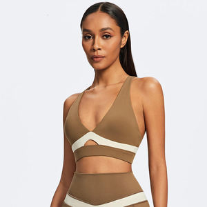 Soutien-gorge de sport réglable de haute qualité soutien moyen respirant tissu sans couture écologique avant femmes Fitness entraînement Yoga - Product Image 3