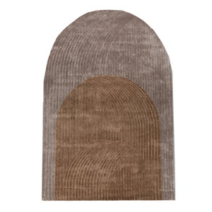 Come Around Large Area Hand Tufted <b>Wool</b> & Viscose Rugs Beige & <b>Brown</b> Abstract Pattern for Home for Bedroom & Hallway-TNQ-1146 - Product Image 1