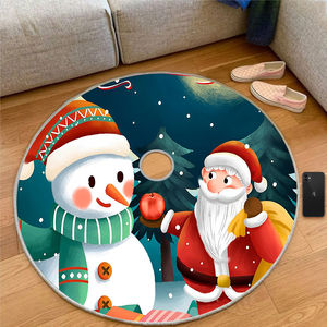 Falda para árbol de Navidad, decoración para el hogar, tela suave, base redonda para árbol de Navidad, alfombra para interiores, decoración festiva navideña, accesorio acogedor - Product Image 6