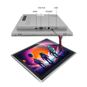 New độ sáng cao 18.5 inch phía trước IP65 không thấm nước VGA/DVI điện dung pcap 1000 nites ánh sáng mặt trời có thể đọc được cảm ứng màn hình Màn hình - Product Image 5