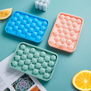 Bandeja de silicona para cubitos de hielo de 25 cavidades, congelación rápida, fácil desmolde, enfriador de cócteles de verano, uso en cocina - Product Image 2