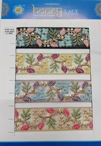 Encaje bordado floral negro elegante con detalles intrincados, perfecto para crear vestidos de novia sofisticados, ropa de noche - Product Image 5