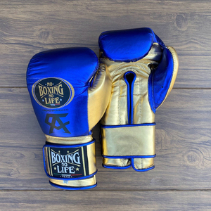 Gants de boxe professionnels de qualité supérieure, neufs, sans boîte, en cuir à lacets, personnalisables, séchage rapide, respirants, pour adultes - Product Image 1