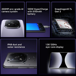 Versión Global del Teléfono Inteligente Redmi Note 14 <span class=keywords><strong>Pro</strong></span>+ 5G, <span class=keywords><strong>7s</strong></span> Gen 3 HyperCharge, IP68, en Color Rojo - Product Image 4