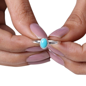 Anillo Clásico de Plata de Ley 925 para Mujer, Joyería de Plata de Ley 925 con Piedra de Ágata, Anillo de Moda Hecho a Mano con Rodio, Regalo de Boda para Mamá - Product Image 1