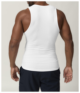 Men's Casual Sports Tank Top Embroidered Decoration Solid Running Training <b>Vest</b> Ribbed Sleeveless <b>Muscle</b> Fitness Knitted Weaving - Product Image 5