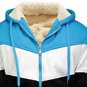 เสื้อฮู้ดผู้ชายย้อมสีล้วนทำจากผ้าสีพื้นมีฮู้ดสำหรับผู้ชายสินค้าผลิตจากโรงงาน - Product Image 2