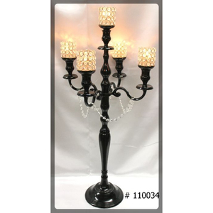 Twist Design bougeoir en métal couleur marron Antique pièce maîtresse de mariage bocaux à bougie support et support candélabre décoratif - Product Image 3