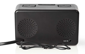 Digital alarm <b>clock</b> <b>radio</b> with LED display (Nedis CLAR002BK) - Product Image 3