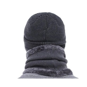 Mono Riders Unisex Winter Warm Cuffed Striped Breathable Spandex/Cotton Satin Lined Knitted Beanie Custom Logo <b>Men</b> Women Outdoor - Product Image 2