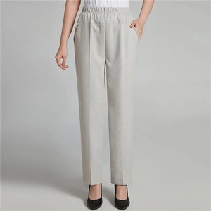 Pantalones de Vestir para Mujer, Nueva Colección, Corte Regular, 100% Algodón Ecológico, para Trabajo - Product Image 4