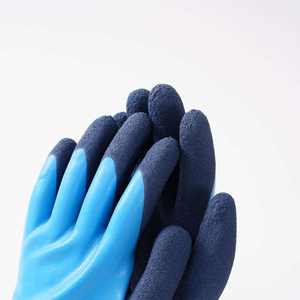 Gants de sécurité stériles en polyester bleu imperméables et résistants aux déchirures – Équipement de protection des mains – Offre spéciale - Product Image 1