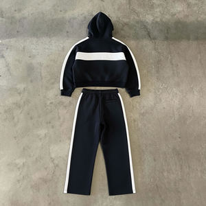 Conjunto Deportivo Personalizado al por Mayor con Logotipo Impreso, Corte Regular para Hombre, Sudadera con Capucha y Pantalones Deportivos de Felpa de Poliéster/Algodón de Alta Calidad - Product Image 4