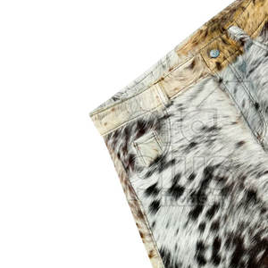 Soft Durable Fashionable Solid Eco-Friendly Cowhide Leather <b>Shorts</b> with Breathable Quick Dry for Casual <b>Travel</b> and Outdoor Use - Product Image 5