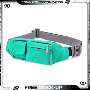 Logo rapide personnalisation mode pas cher unisexe sport voyage Fitness course sac de taille impression personnalisée sac banane - Product Image 6