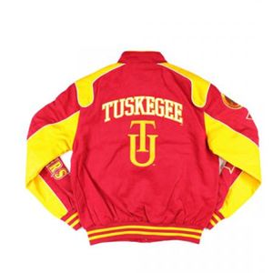 Tuskegee Varsity Jacket TU Logo Golden Tigers 1881 Brodé School Spirit Survêtement Personnalisé Collège Vêtements Unisexe En Vrac - Product Image 2