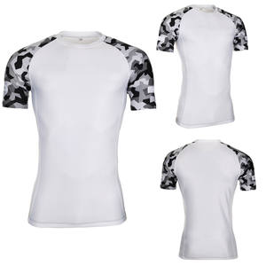 Servicios OEM ODM, Camiseta Deportiva de Manga Corta para Hombre, Material Transpirable, Corte Ajustado, Protección UV, Talla Adulto, en Venta - Product Image 4