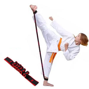 Cinturón de Yoga Profesional de Algodón y Poliéster Unisex, Banda Elástica de Resistencia Integrada para Entrenamiento en Gimnasio - Product Image 5